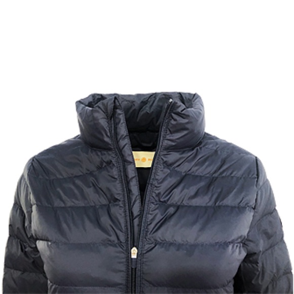 Tory Burch Packable Tory Navy Down Jacket - Picture 5 of 5